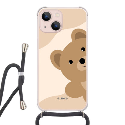 BearLove Left - iPhone 13 Handyhülle Crossbody case mit Band