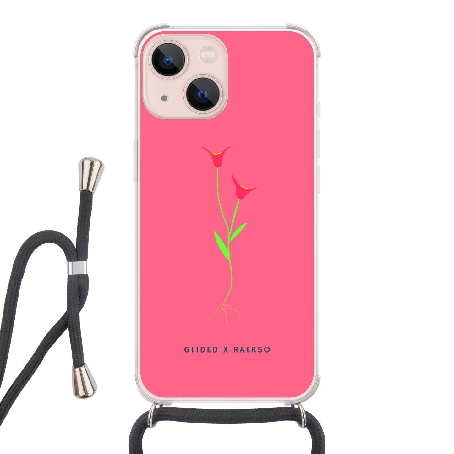 GLIDED X RAEKSO - iPhone 13 - Crossbody case mit Band