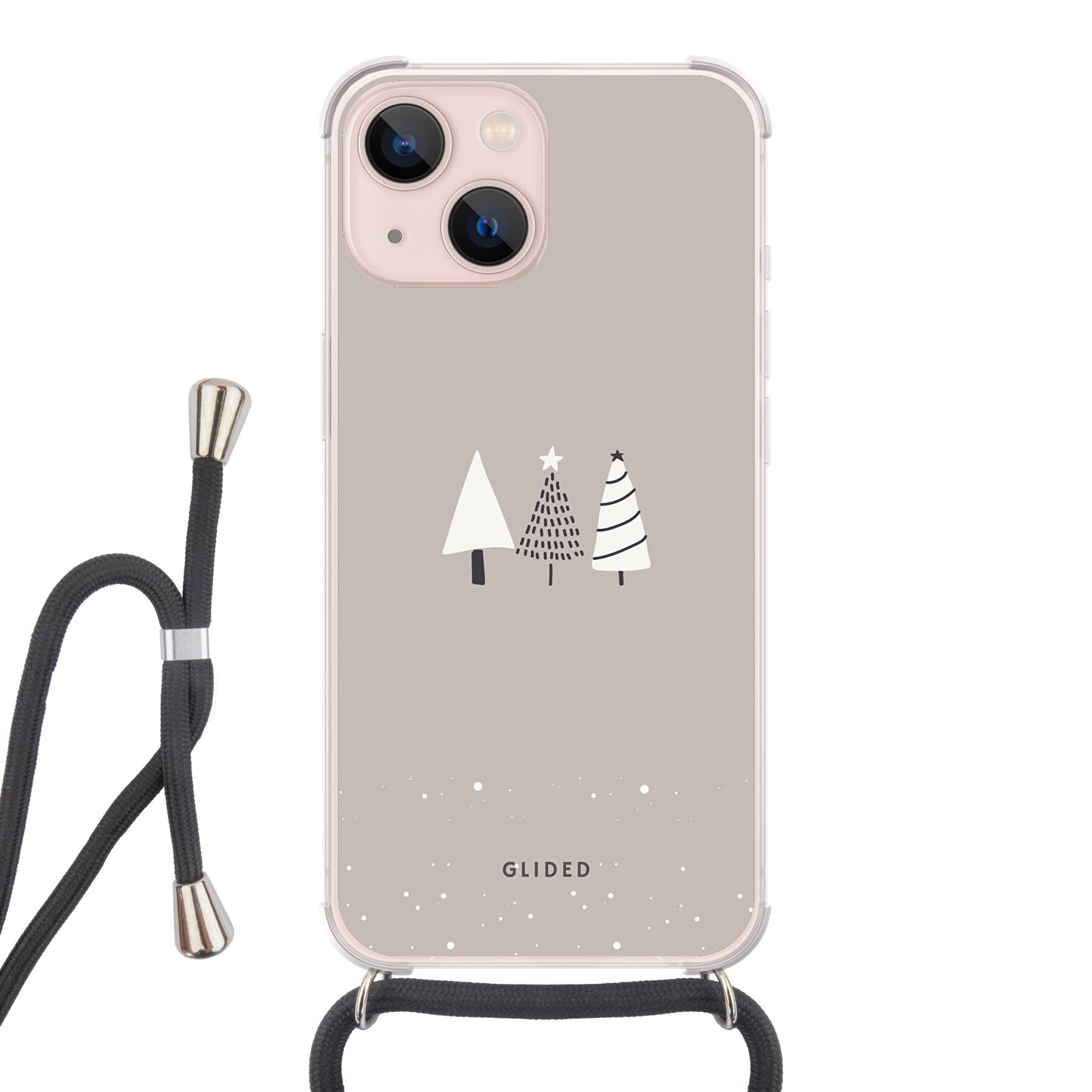 Snowscape - iPhone 13 Handyhülle Crossbody case mit Band