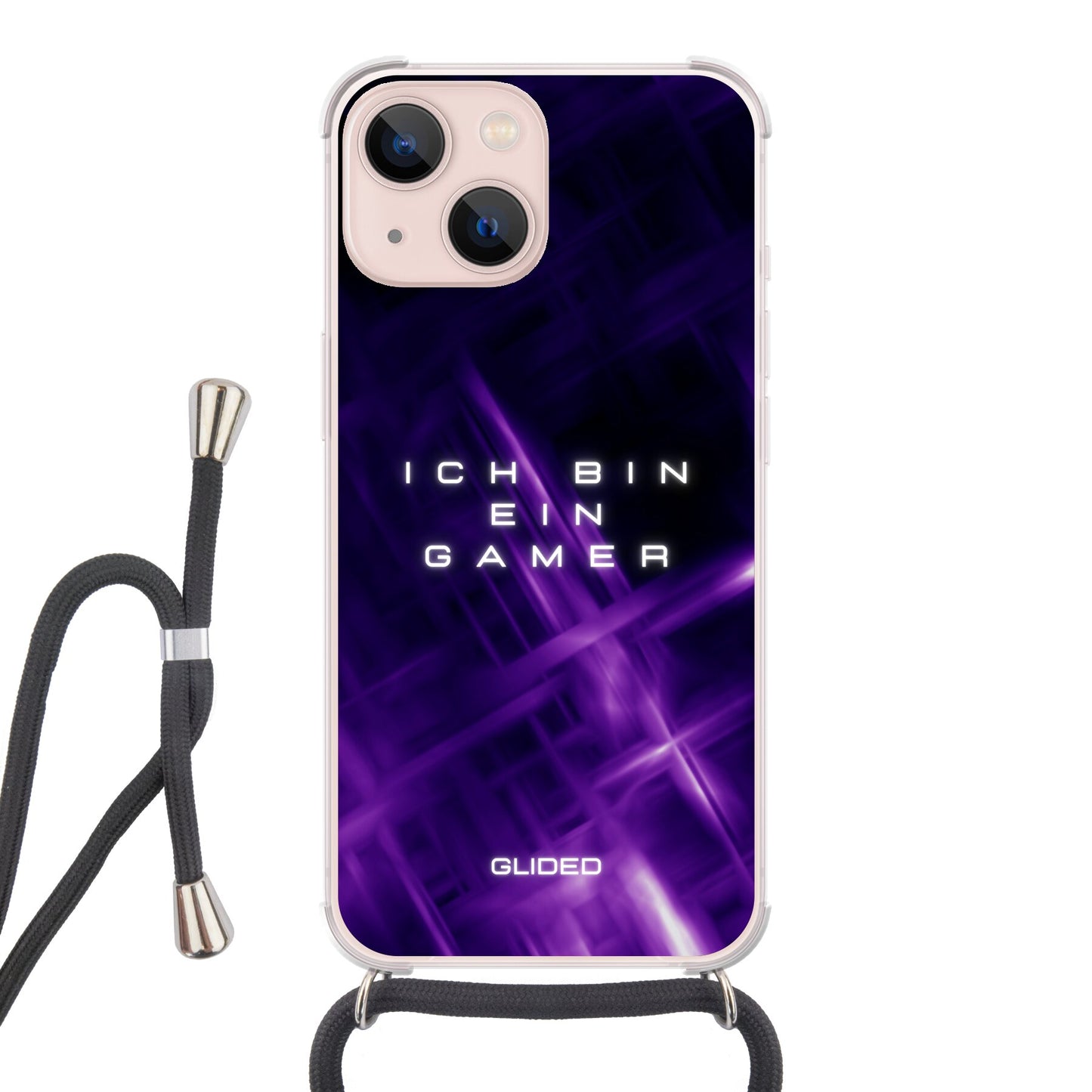 Gamer - iPhone 13 Handyhülle Crossbody case mit Band