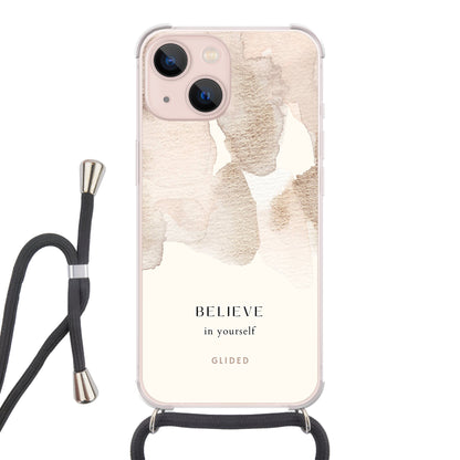 Believe in yourself - iPhone 13 Handyhülle Crossbody case mit Band