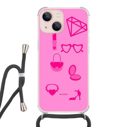 Glamor - iPhone 13 Handyhülle Crossbody case mit Band