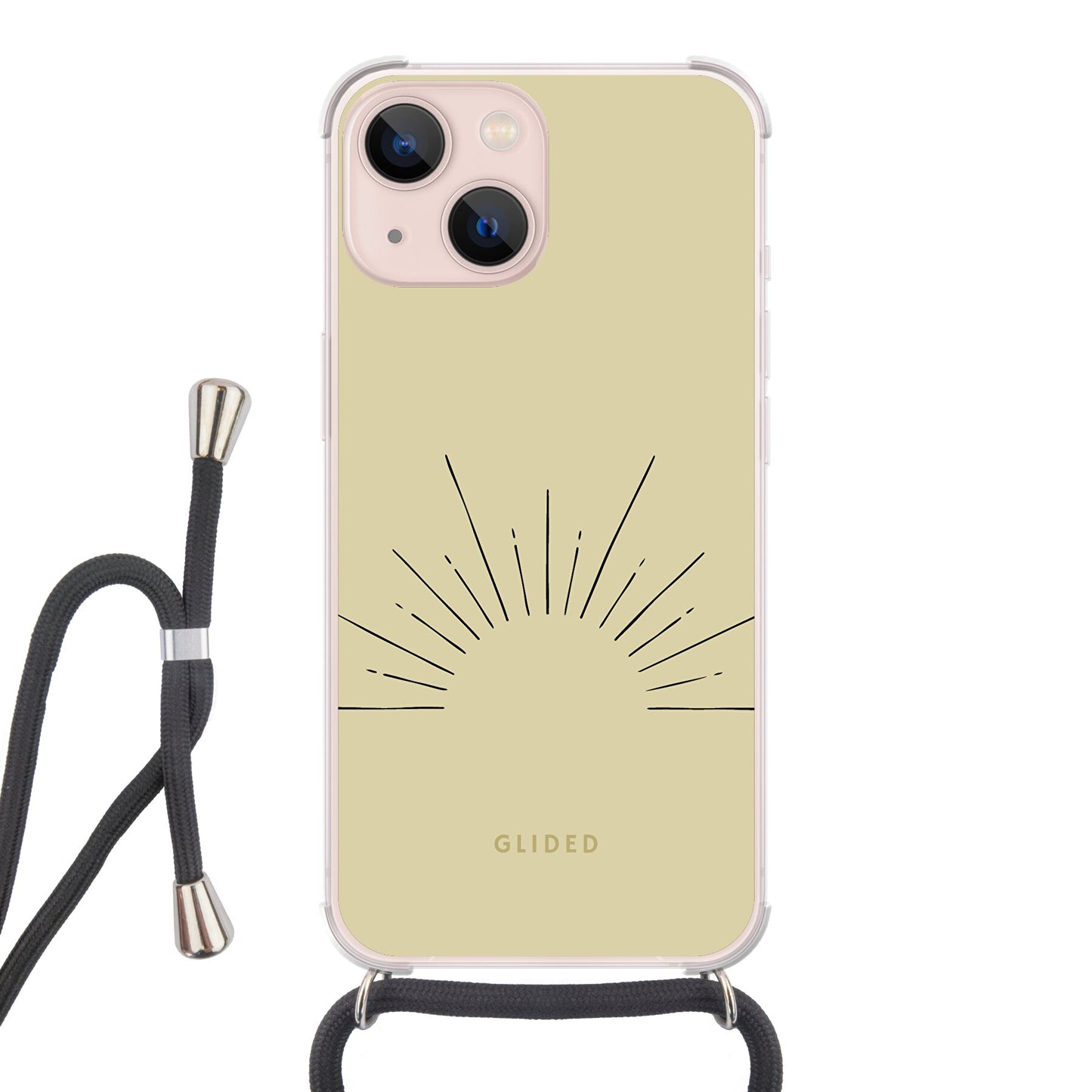 Sunrise - iPhone 13 Handyhülle Crossbody case mit Band