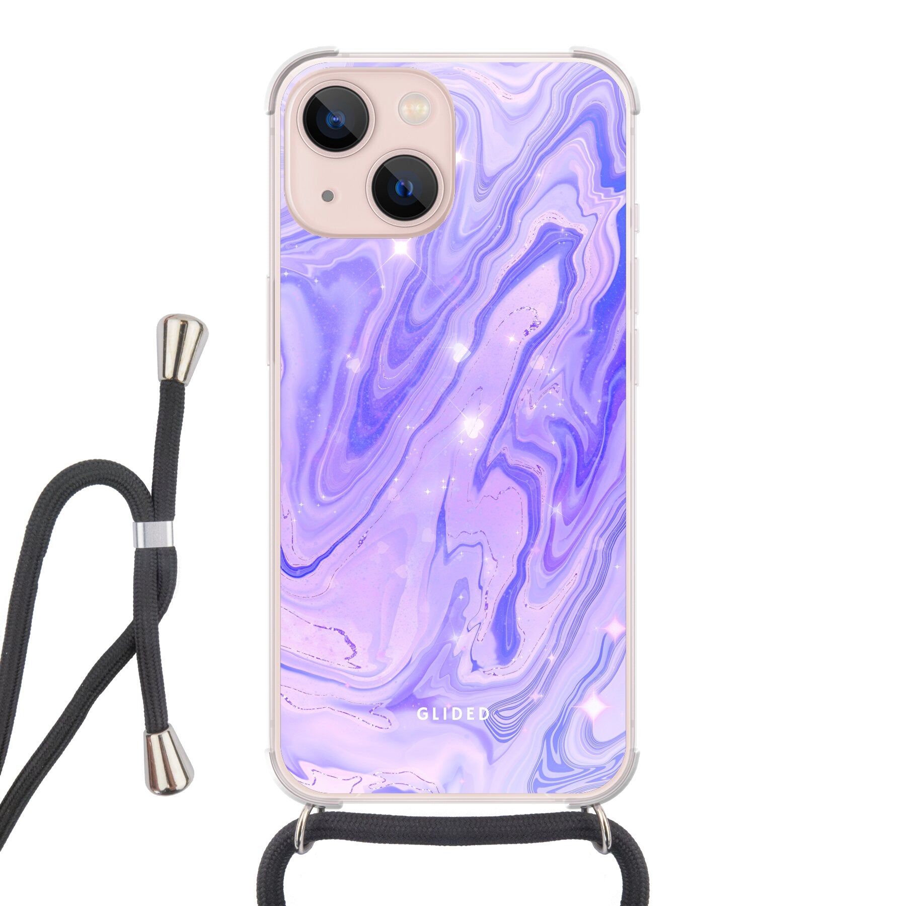 Purple Dream - iPhone 13 Handyhülle Crossbody case mit Band