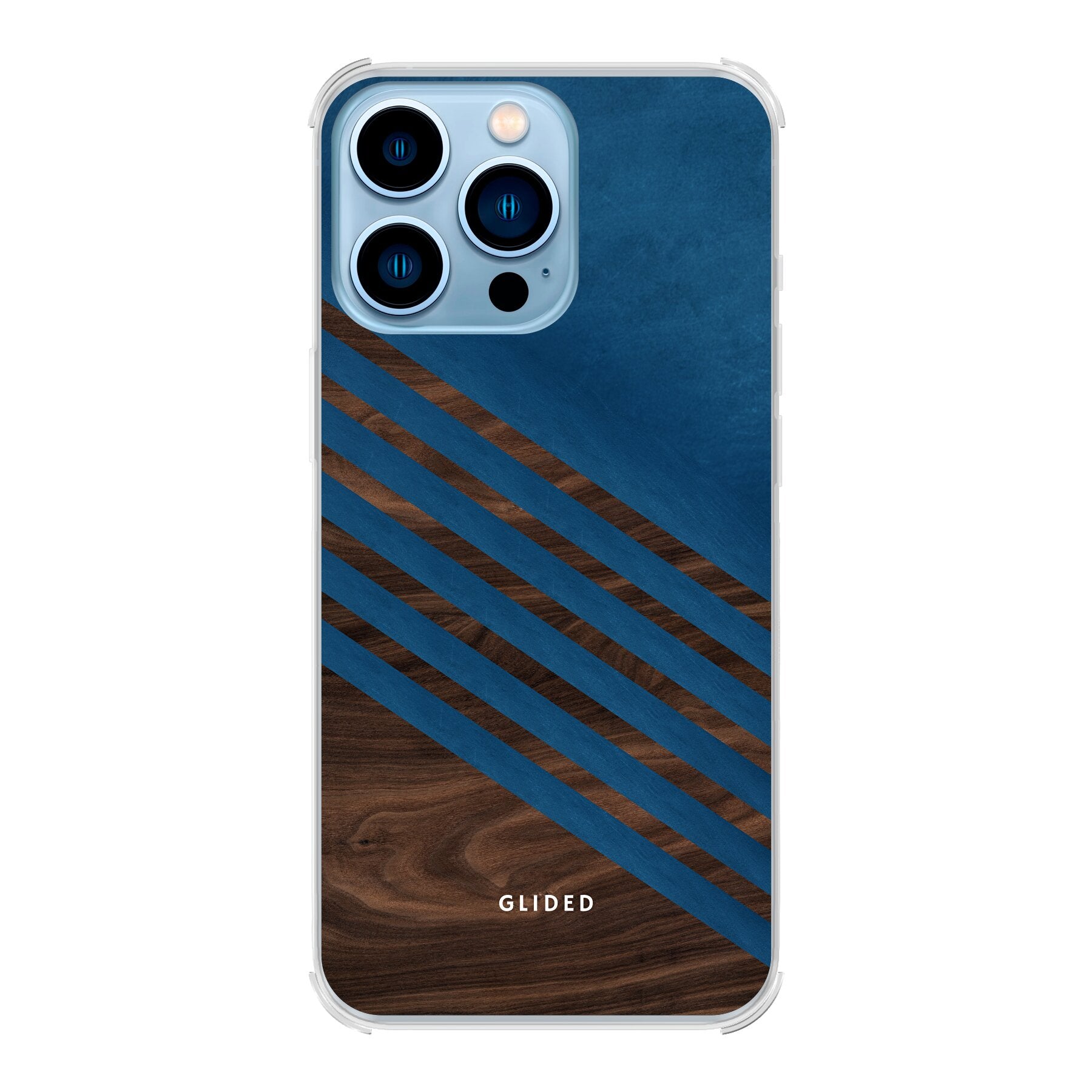 Blue Wood - iPhone 13 Pro Handyhülle Bumper case