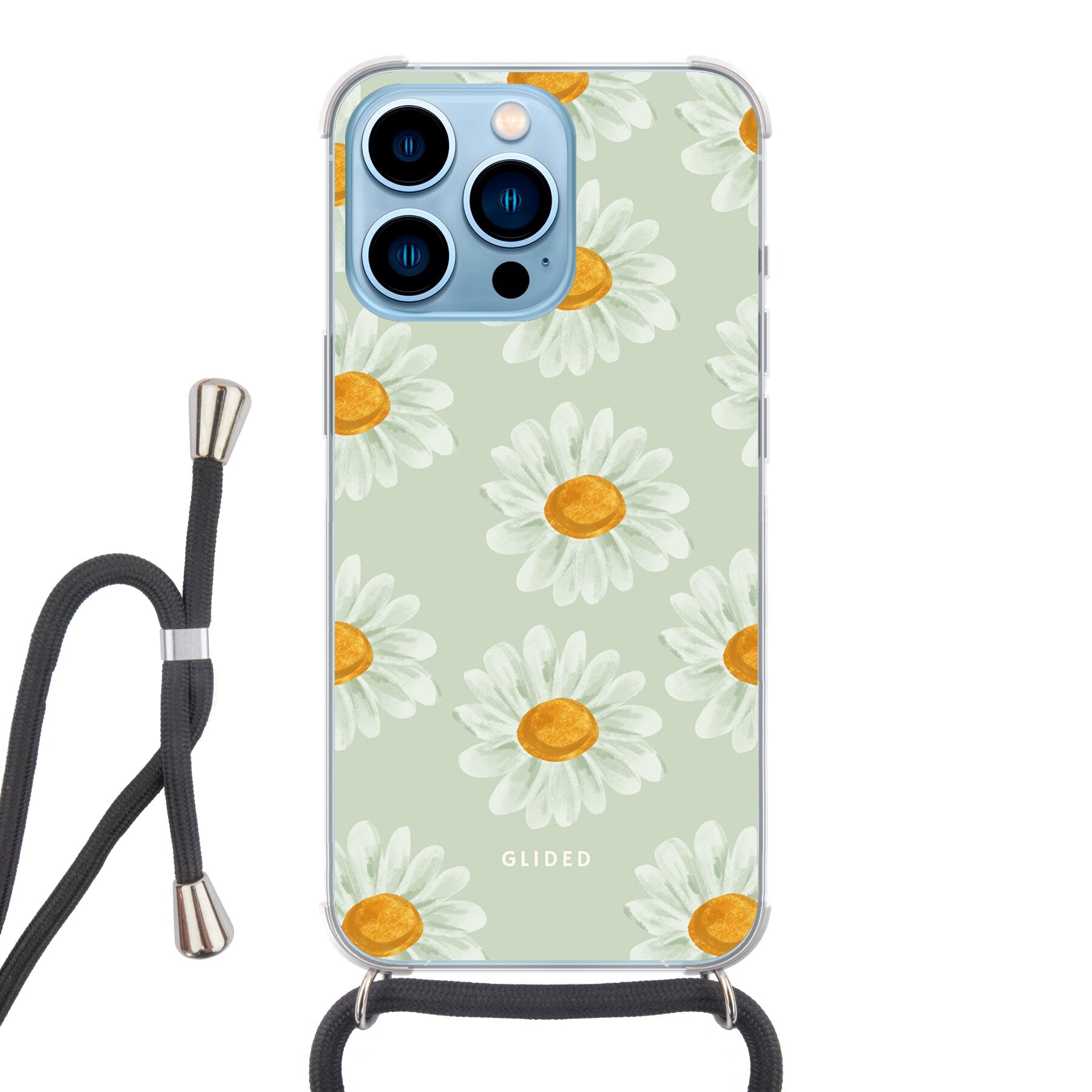 Daisy - iPhone 13 Pro Handyhülle Crossbody case mit Band