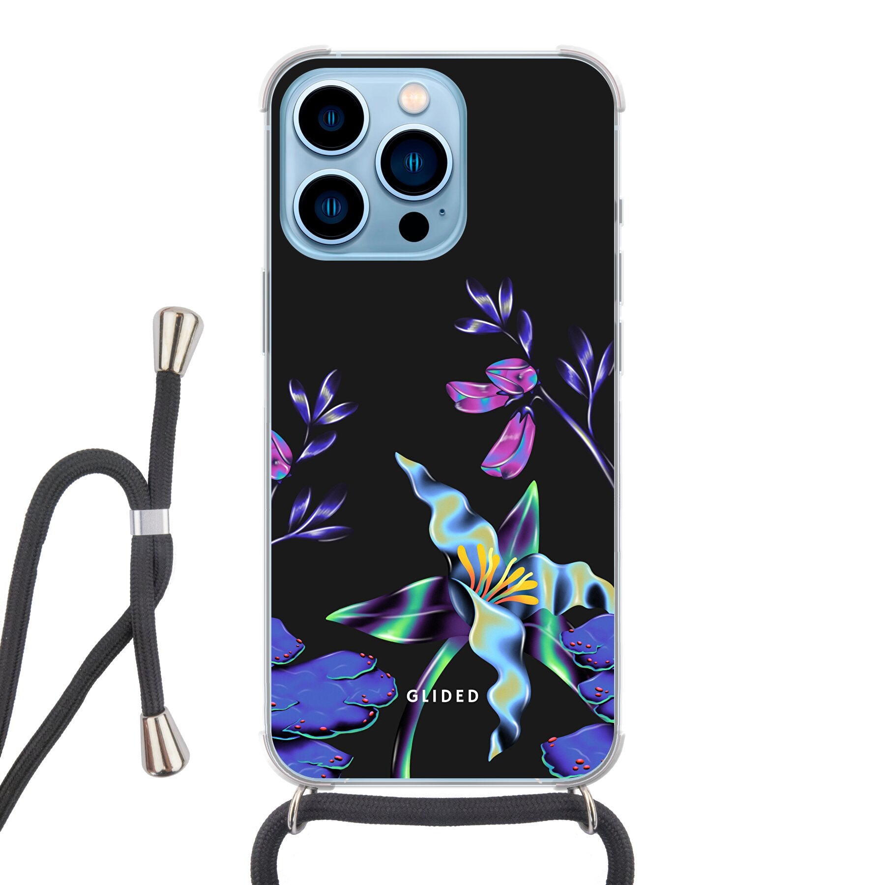 Special Flower - iPhone 13 Pro Handyhülle Crossbody case mit Band