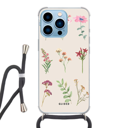 Botanical Garden - iPhone 13 Pro - Crossbody case mit Band