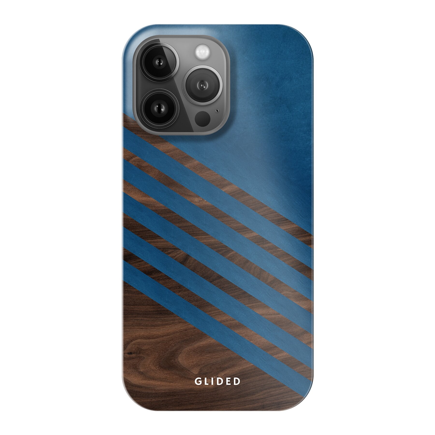 Blue Wood - iPhone 13 Pro Handyhülle Hard Case