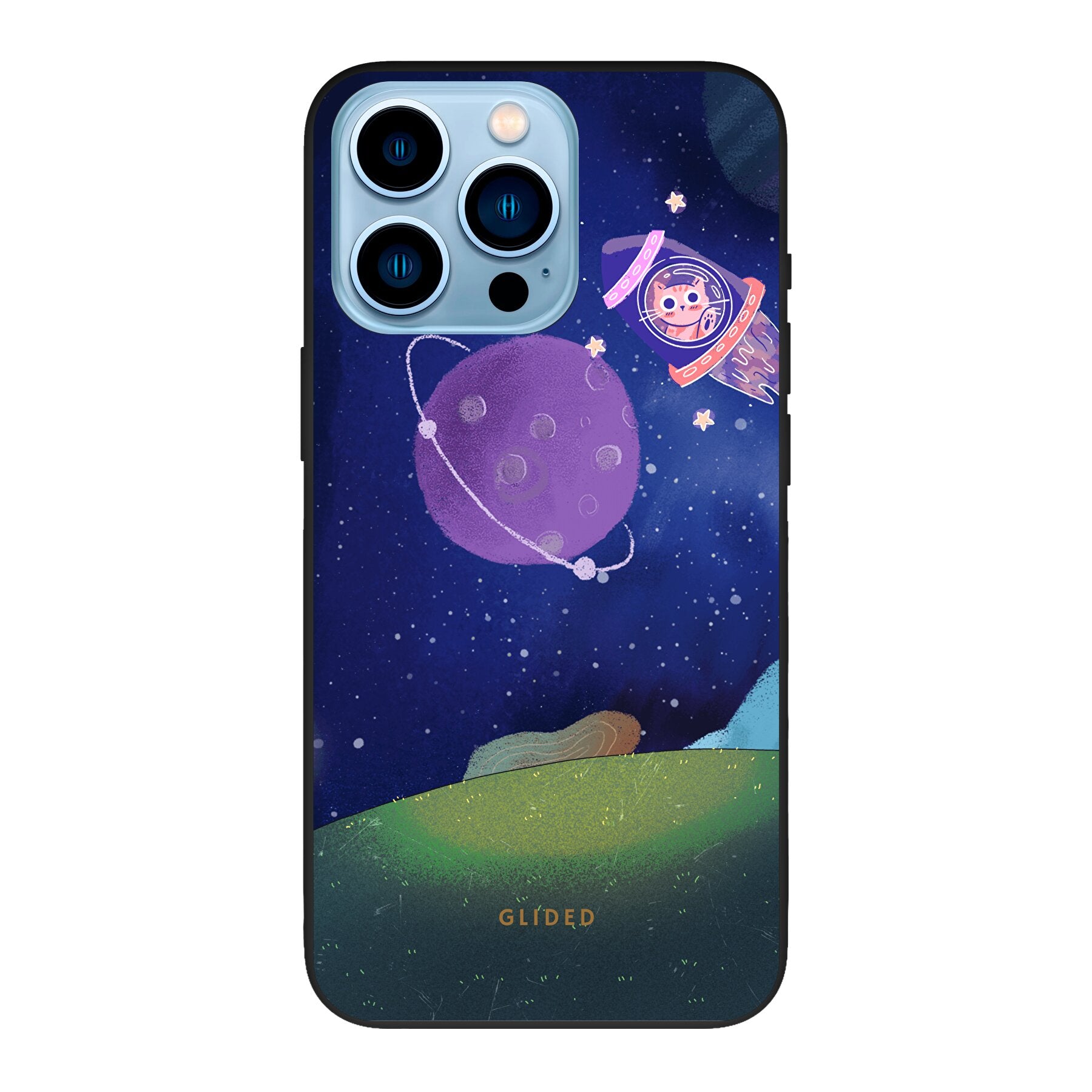 Galaxy Cat - iPhone 13 Pro Max Handyhülle Biologisch Abbaubar