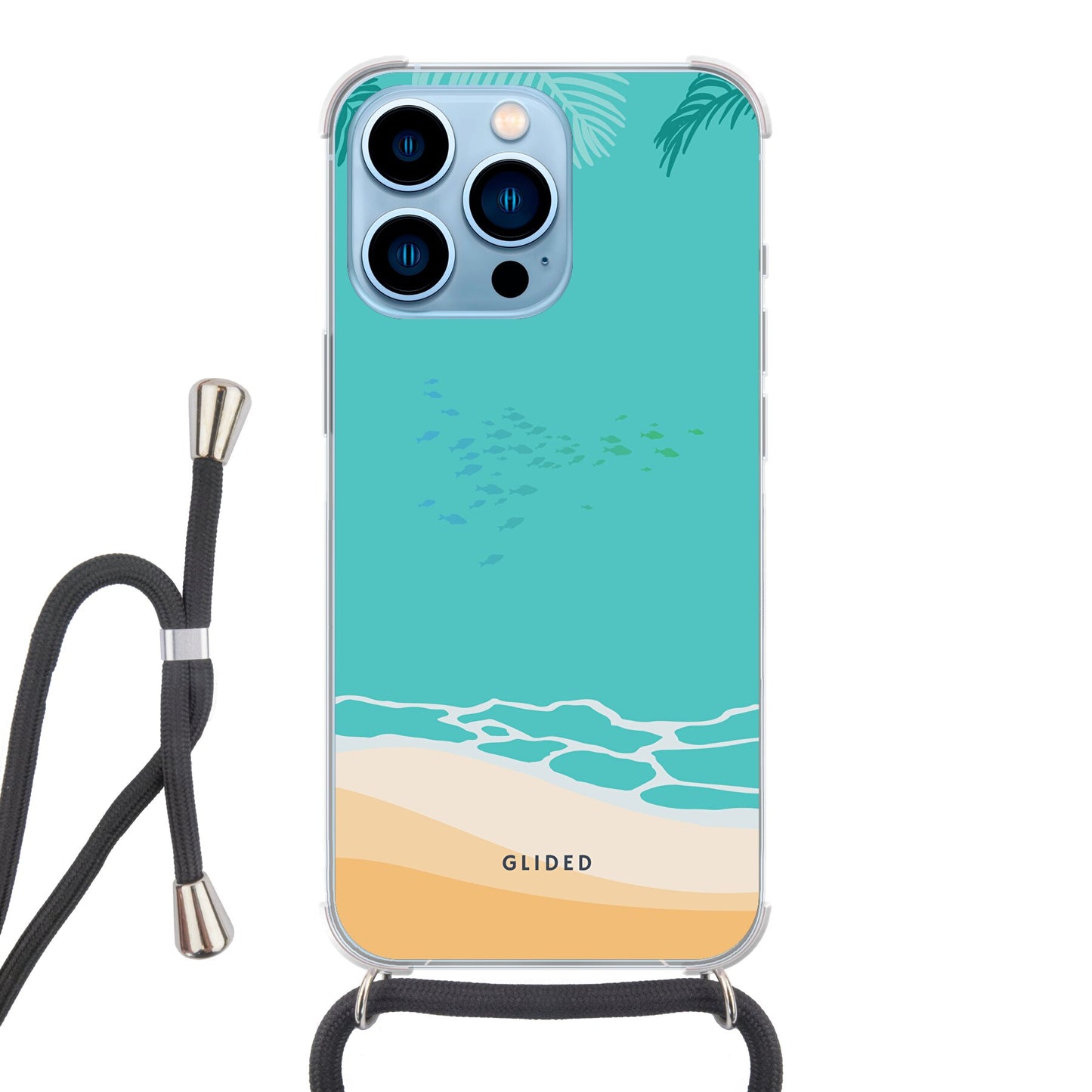 Beachy - iPhone 13 Pro Max Handyhülle Crossbody case mit Band