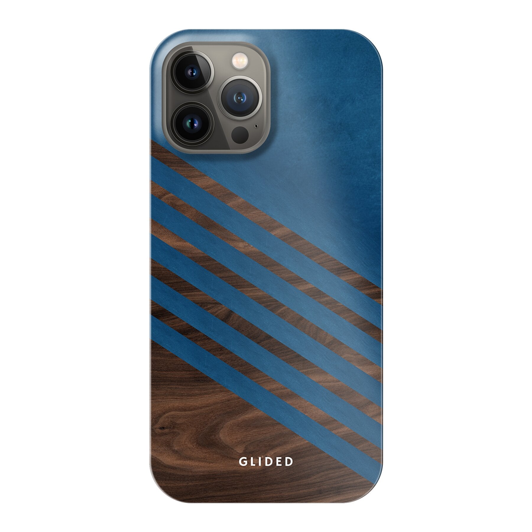 Blue Wood - iPhone 13 Pro Max Handyhülle Hard Case