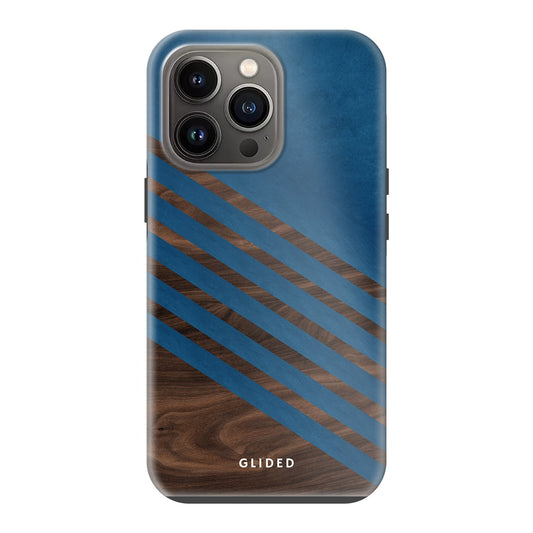 Blue Wood - iPhone 13 Pro Handyhülle Tough case