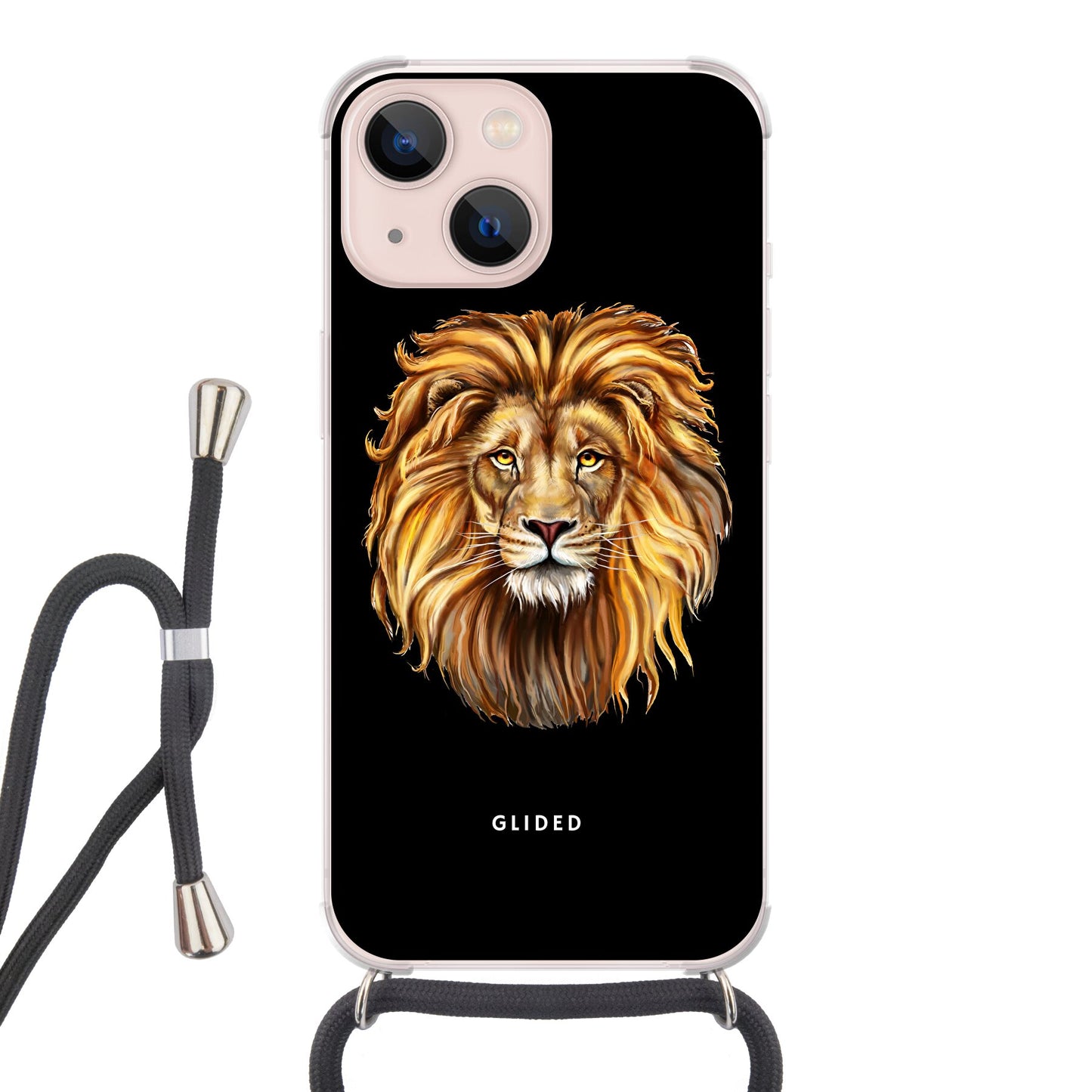 Lion Majesty - iPhone 13 mini - Crossbody case mit Band