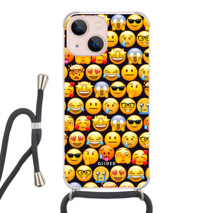 Emoji Town - iPhone 13 mini Handyhülle Crossbody case mit Band