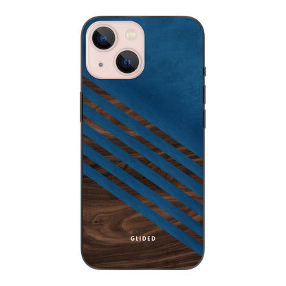 Blue Wood - iPhone 13 mini Handyhülle Soft case