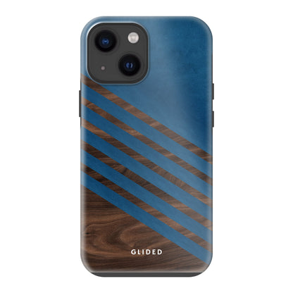 Blue Wood - iPhone 13 mini Handyhülle Tough case