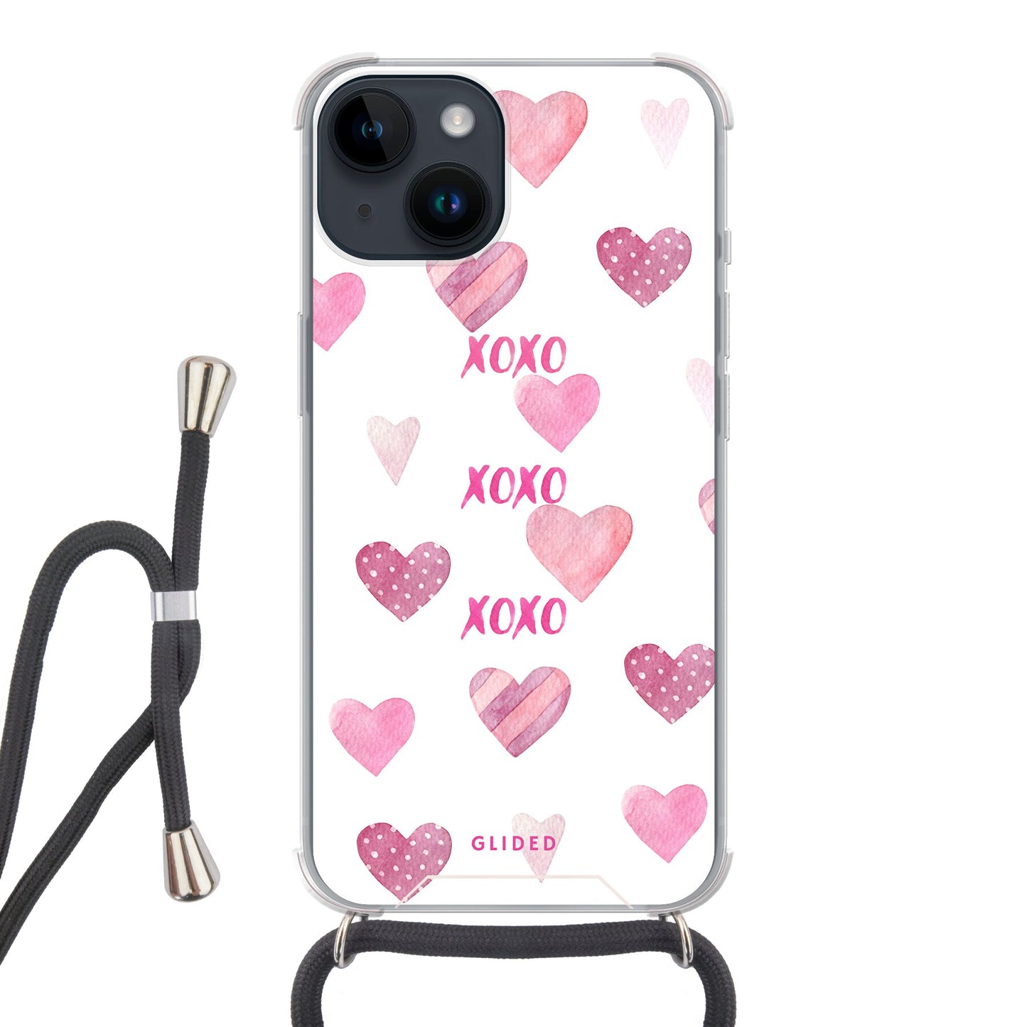 Xoxo - iPhone 14 - Crossbody case mit Band