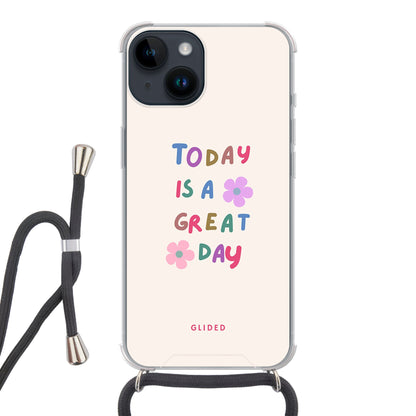 Great Day - iPhone 14 Handyhülle Crossbody case mit Band