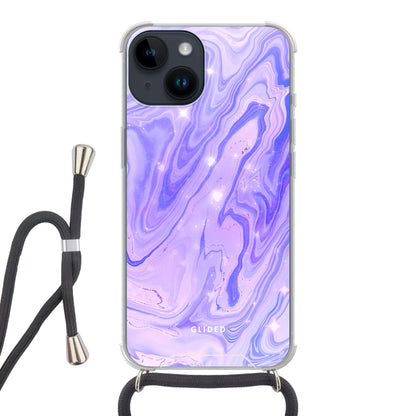 Purple Dream - iPhone 14 Handyhülle Crossbody case mit Band