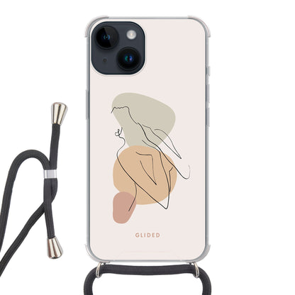 Woman Power - iPhone 14 Handyhülle Crossbody case mit Band