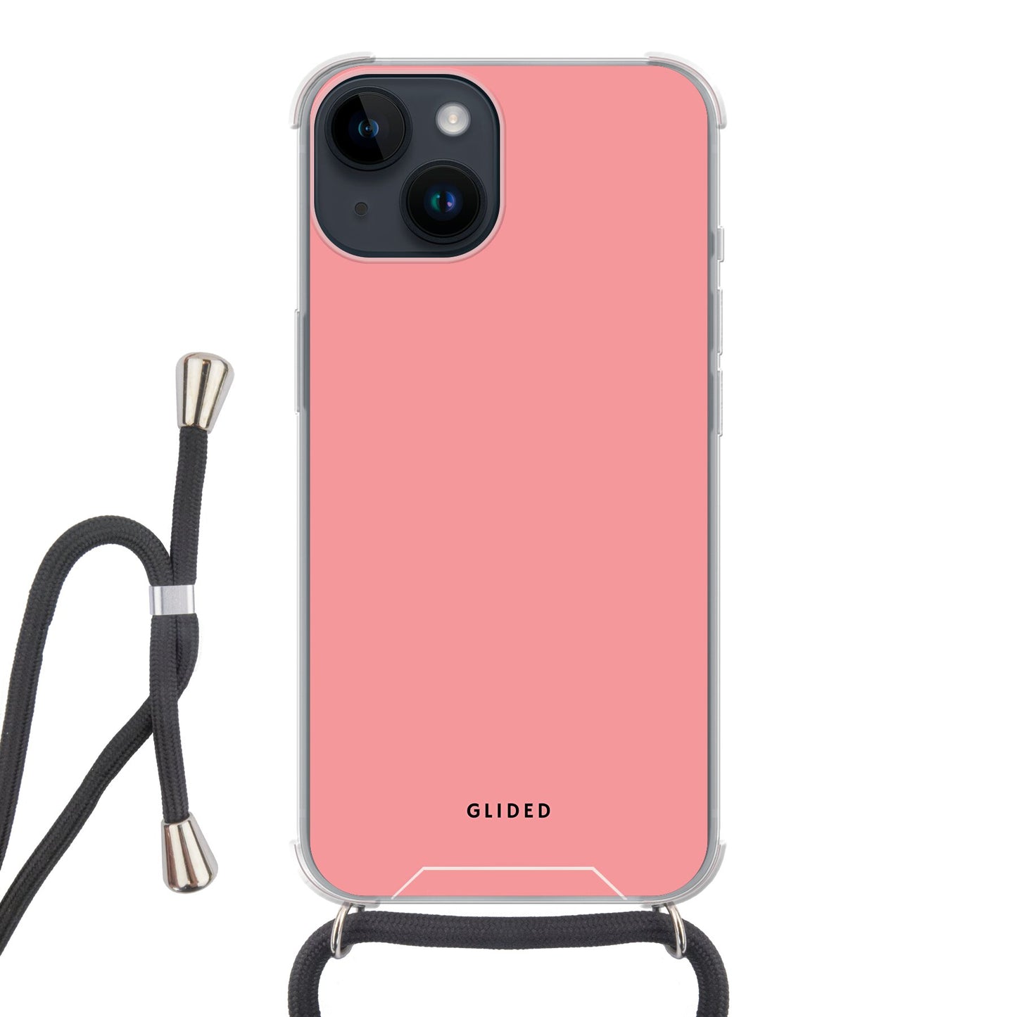 Blush Bloom - iPhone 14 Handyhülle Crossbody case mit Band