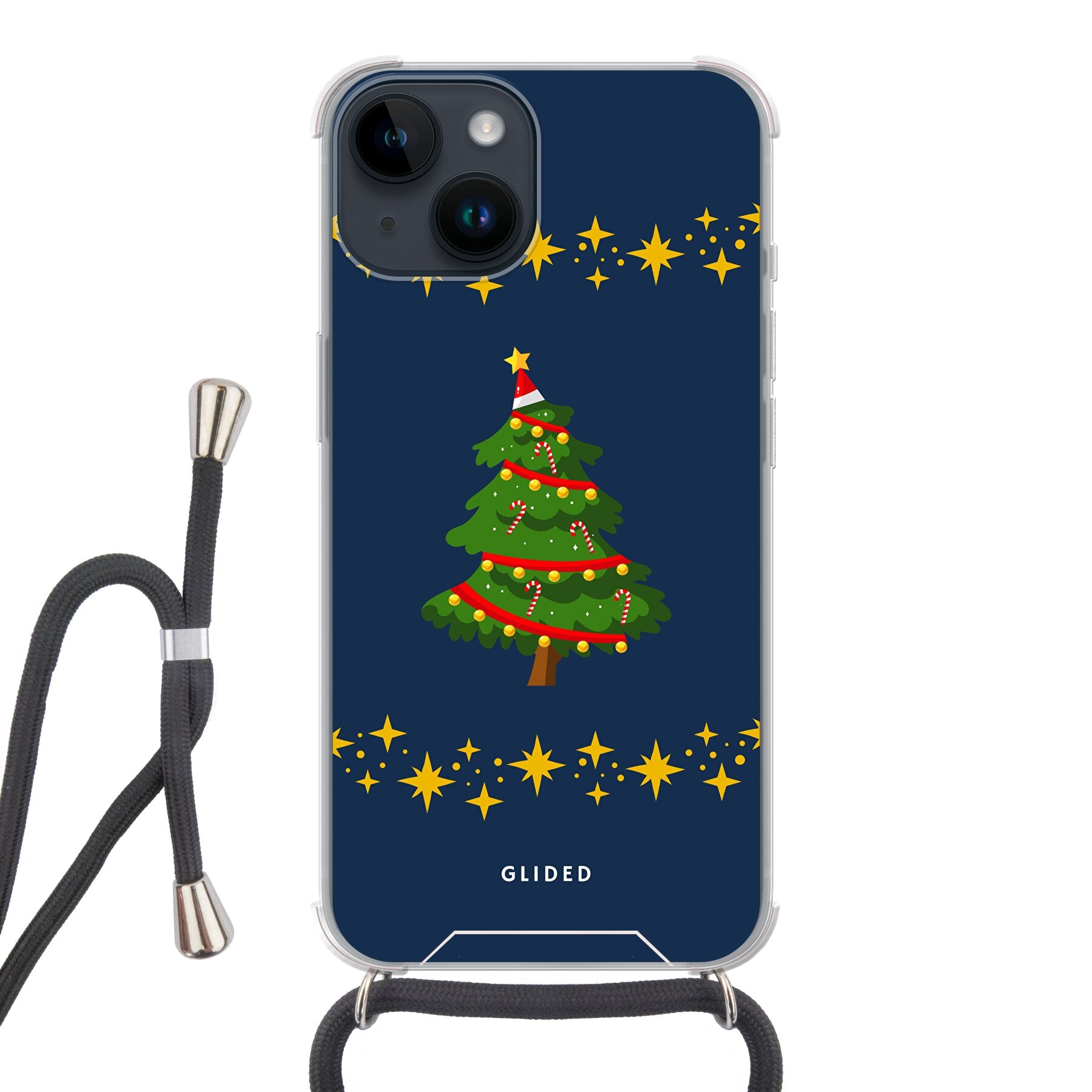Christmas Tree - iPhone 14 Handyhülle Crossbody case mit Band