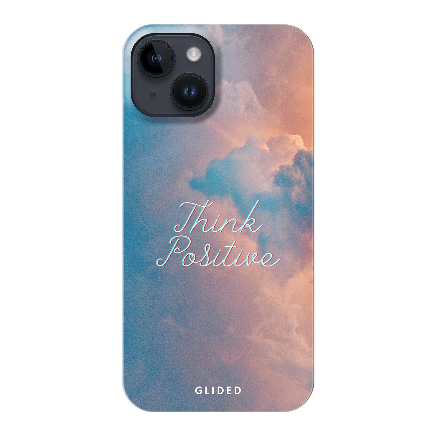 Think positive - iPhone 14 Handyhülle Hard Case