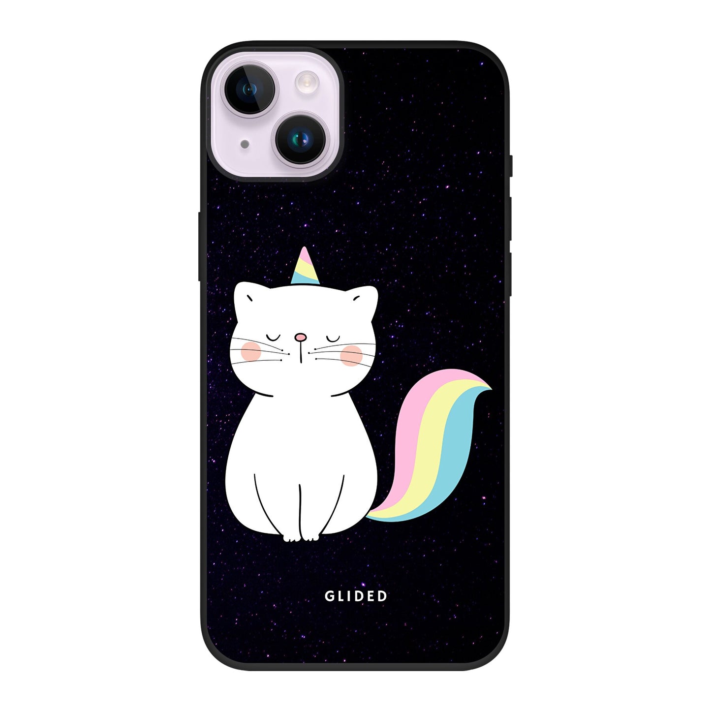 Unicorn Cat - iPhone 14 Plus Handyhülle Biologisch Abbaubar