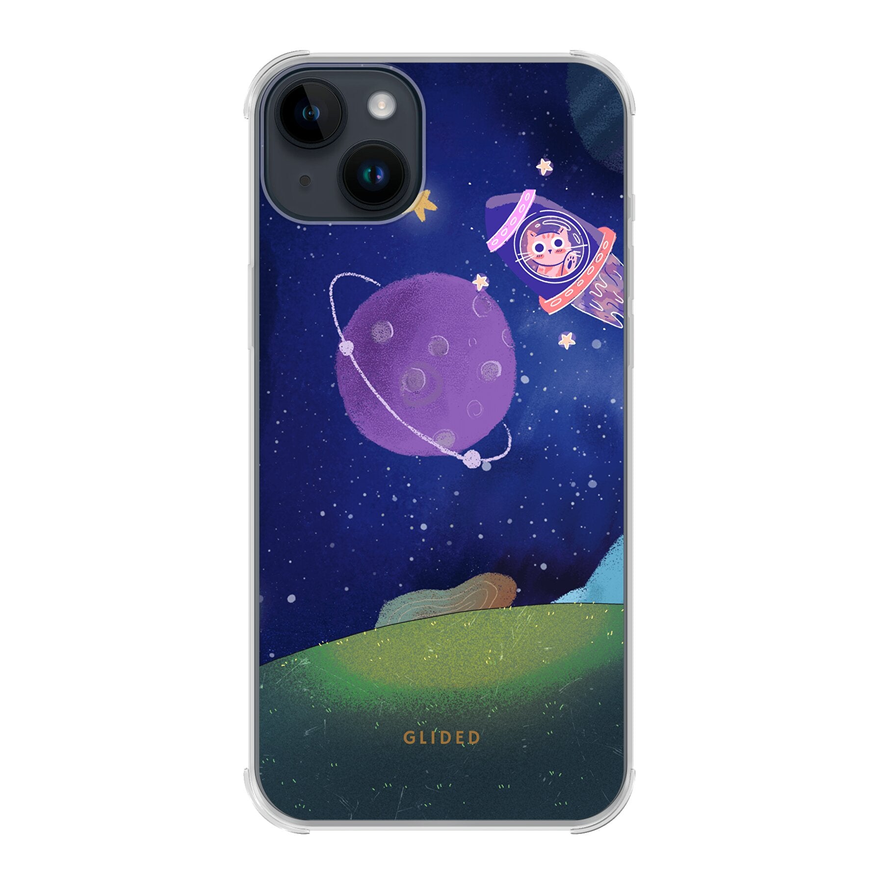 Galaxy Cat - iPhone 14 Plus Handyhülle Bumper case