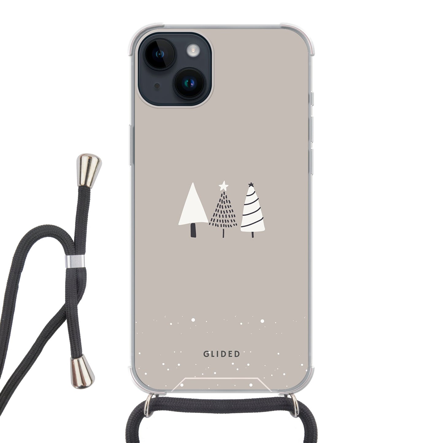 Snowscape - iPhone 14 Plus Handyhülle Crossbody case mit Band