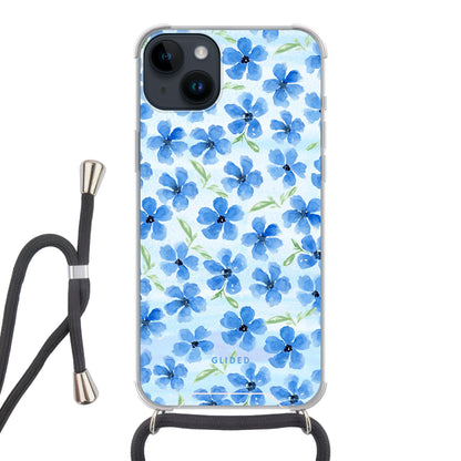 Ocean Blooms - iPhone 14 Plus Handyhülle Crossbody case mit Band