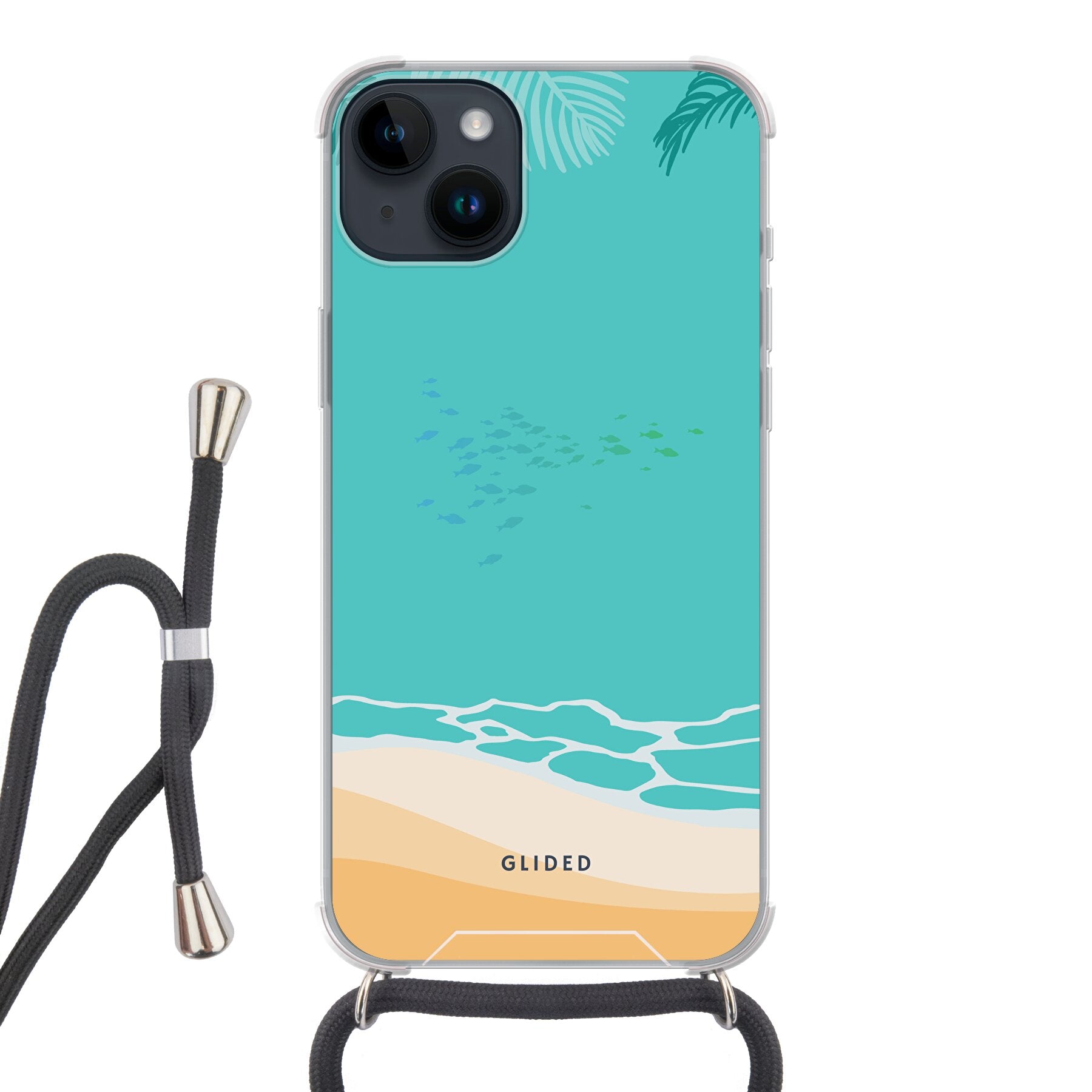 Beachy - iPhone 14 Plus Handyhülle Crossbody case mit Band