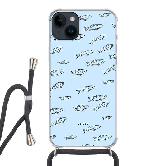 Fishy - iPhone 14 Plus Handyhülle Crossbody case mit Band