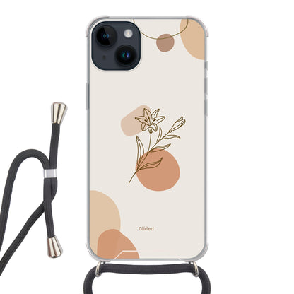 Flora - iPhone 14 Plus Handyhülle Crossbody case mit Band