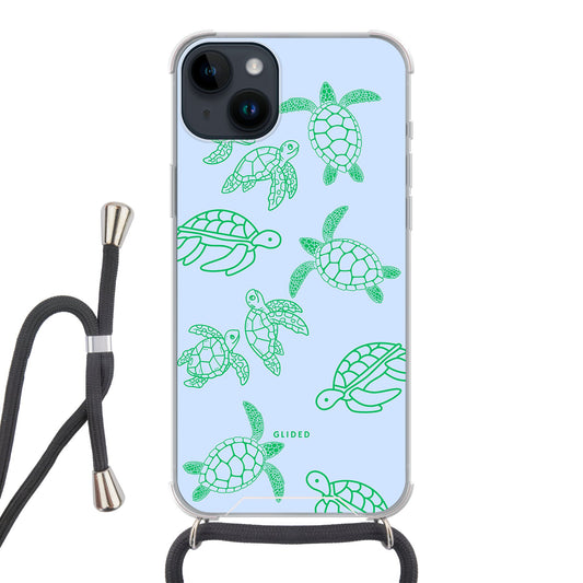 Turtly - iPhone 14 Plus Handyhülle Crossbody case mit Band