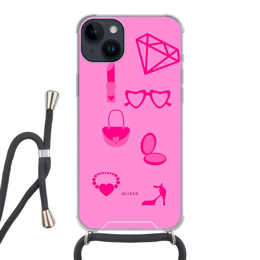 Glamor - iPhone 14 Plus Handyhülle Crossbody case mit Band