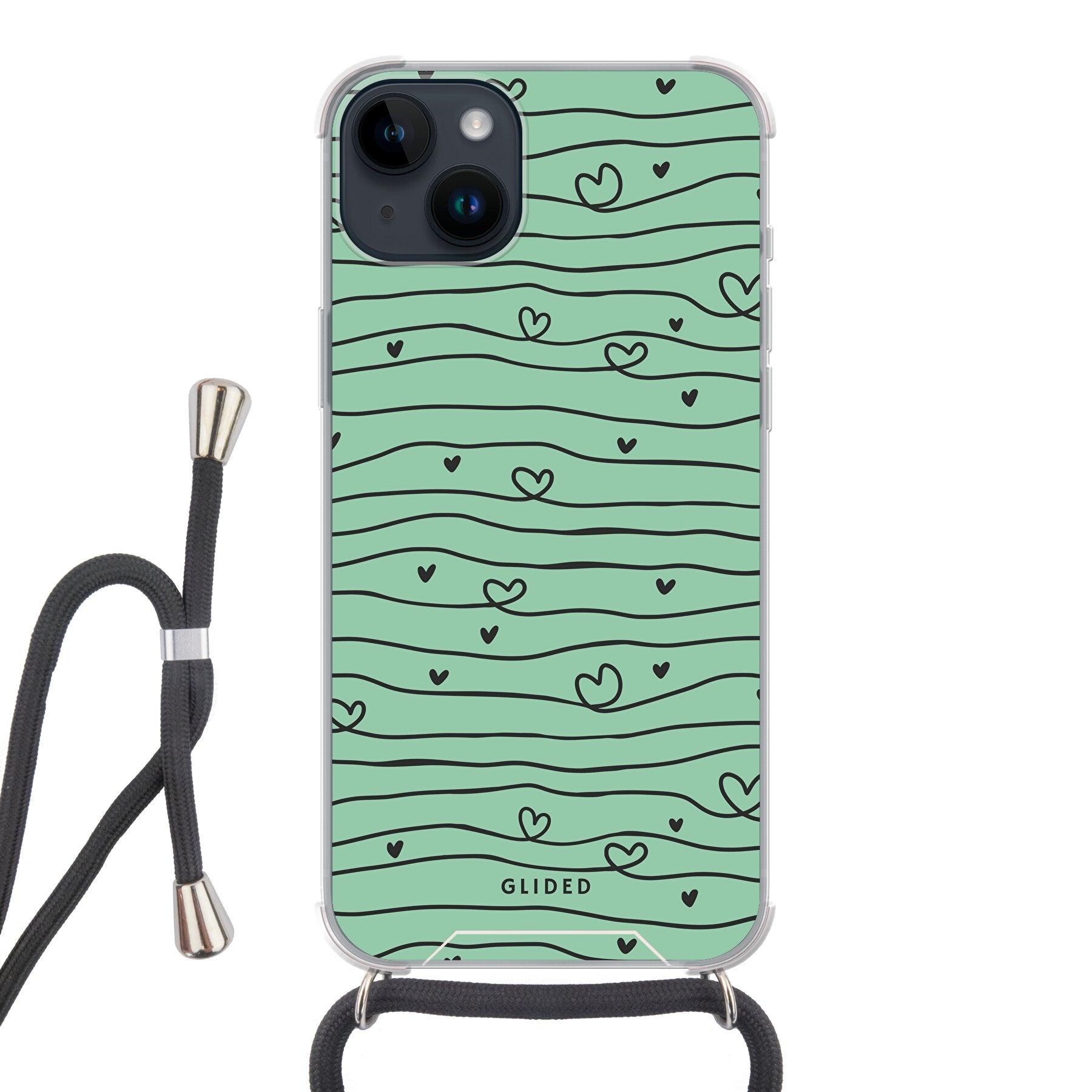 Hearty - iPhone 14 Plus - Crossbody case mit Band