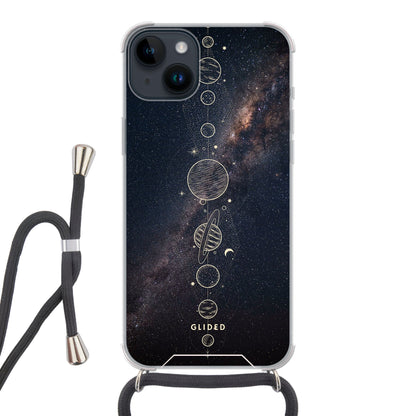 Planets - iPhone 14 Plus Handyhülle Crossbody case mit Band