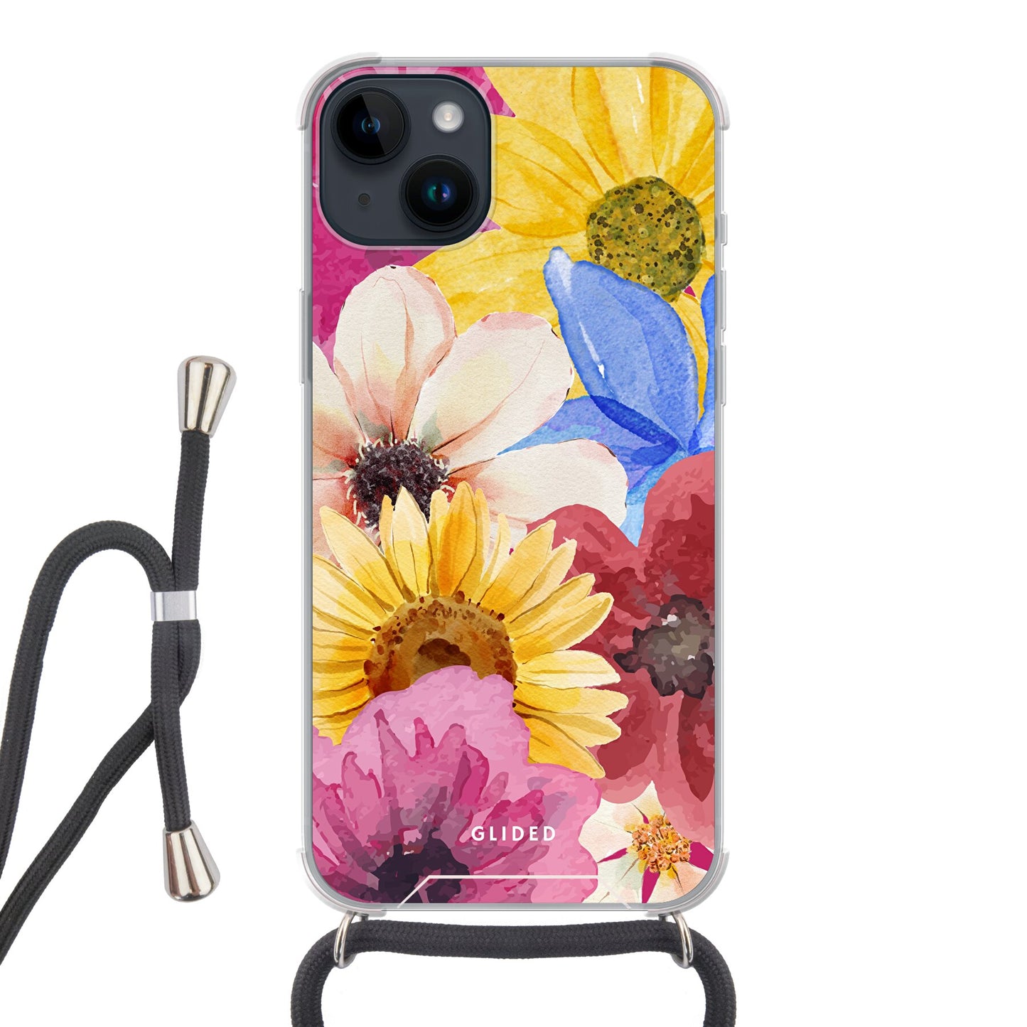 Bouquet - iPhone 14 Plus - Crossbody case mit Band