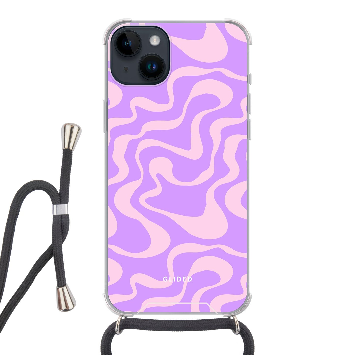 Purple Wave - iPhone 14 Plus Handyhülle Crossbody case mit Band