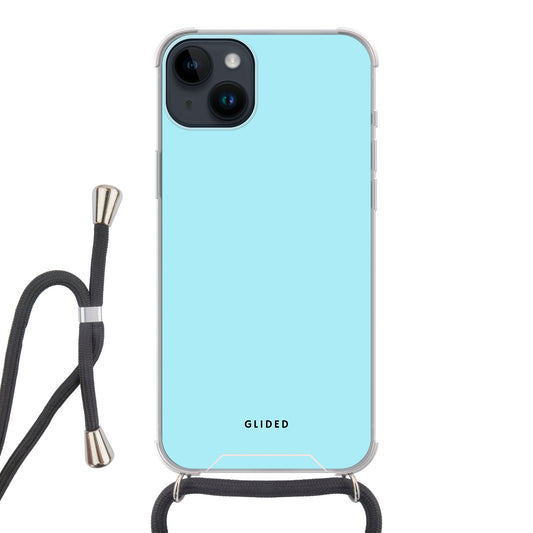 Turquoise Touch - iPhone 14 Plus Handyhülle Crossbody case mit Band