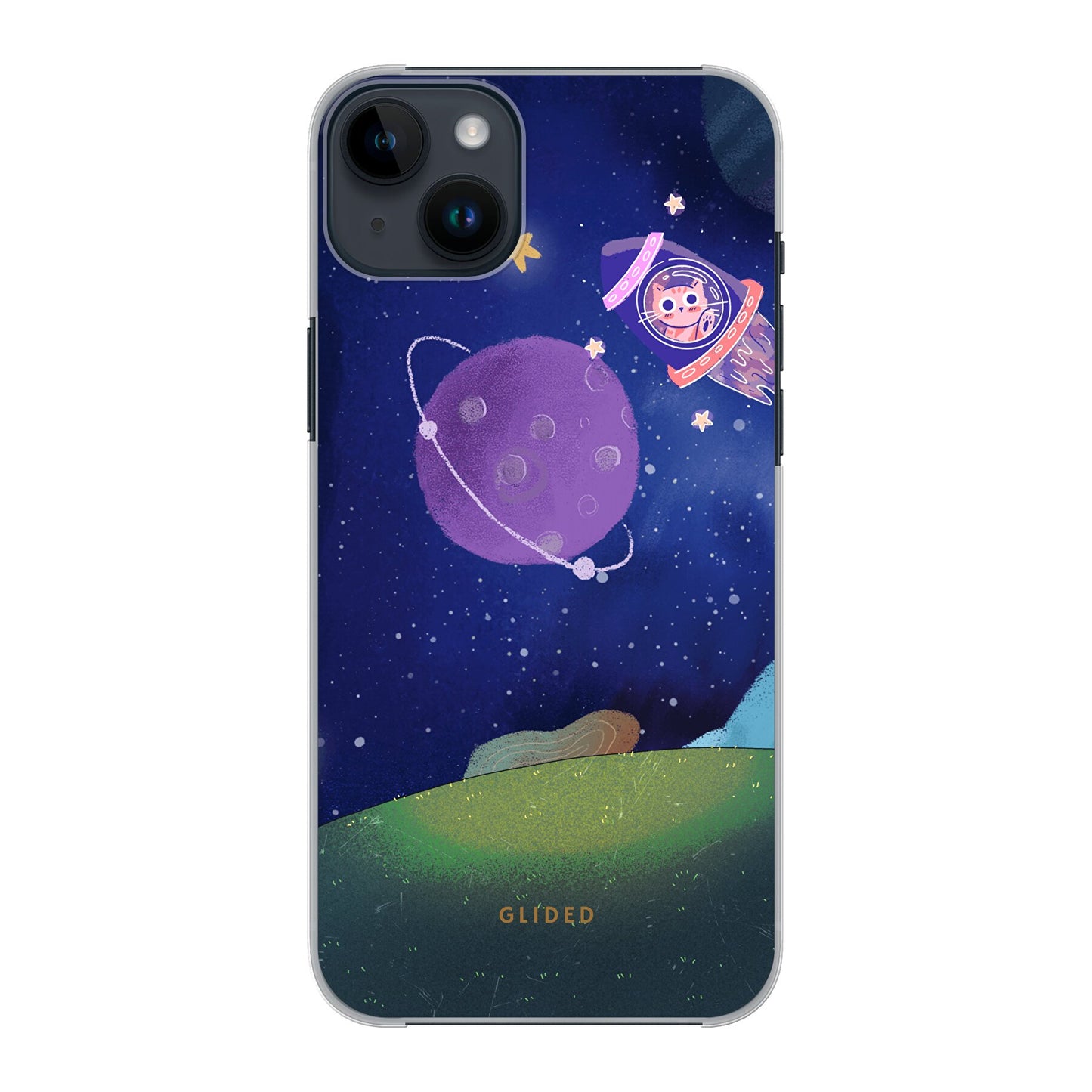 Galaxy Cat - iPhone 14 Plus Handyhülle Hard Case