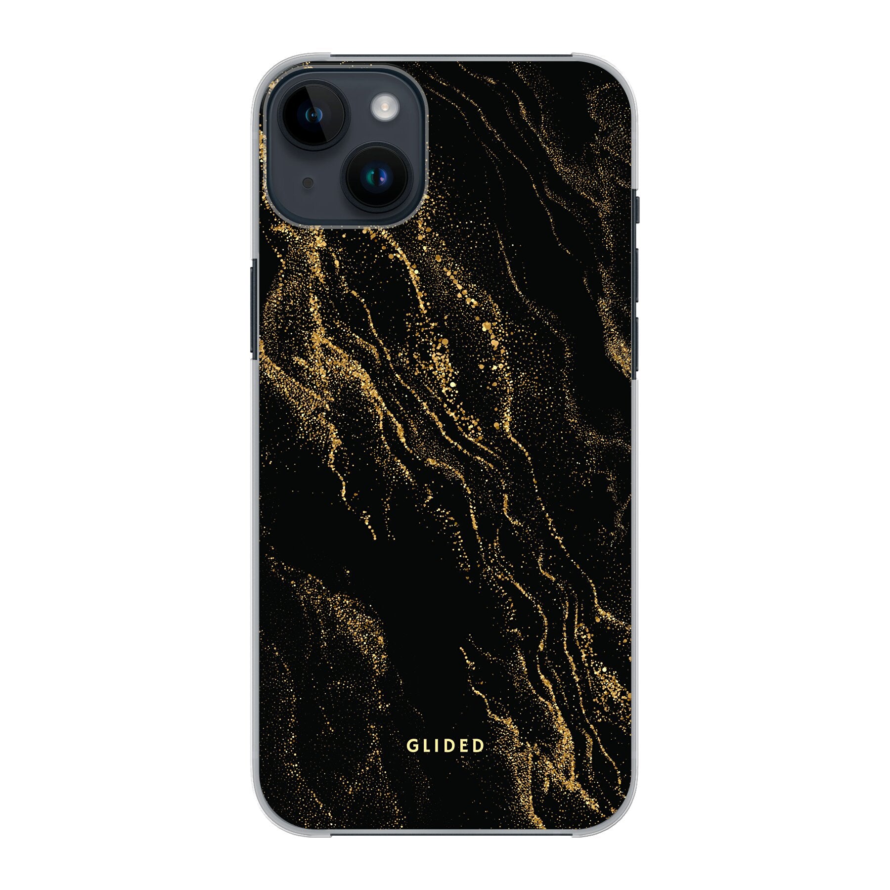 Black Marble - iPhone 14 Plus Handyhülle Hard Case