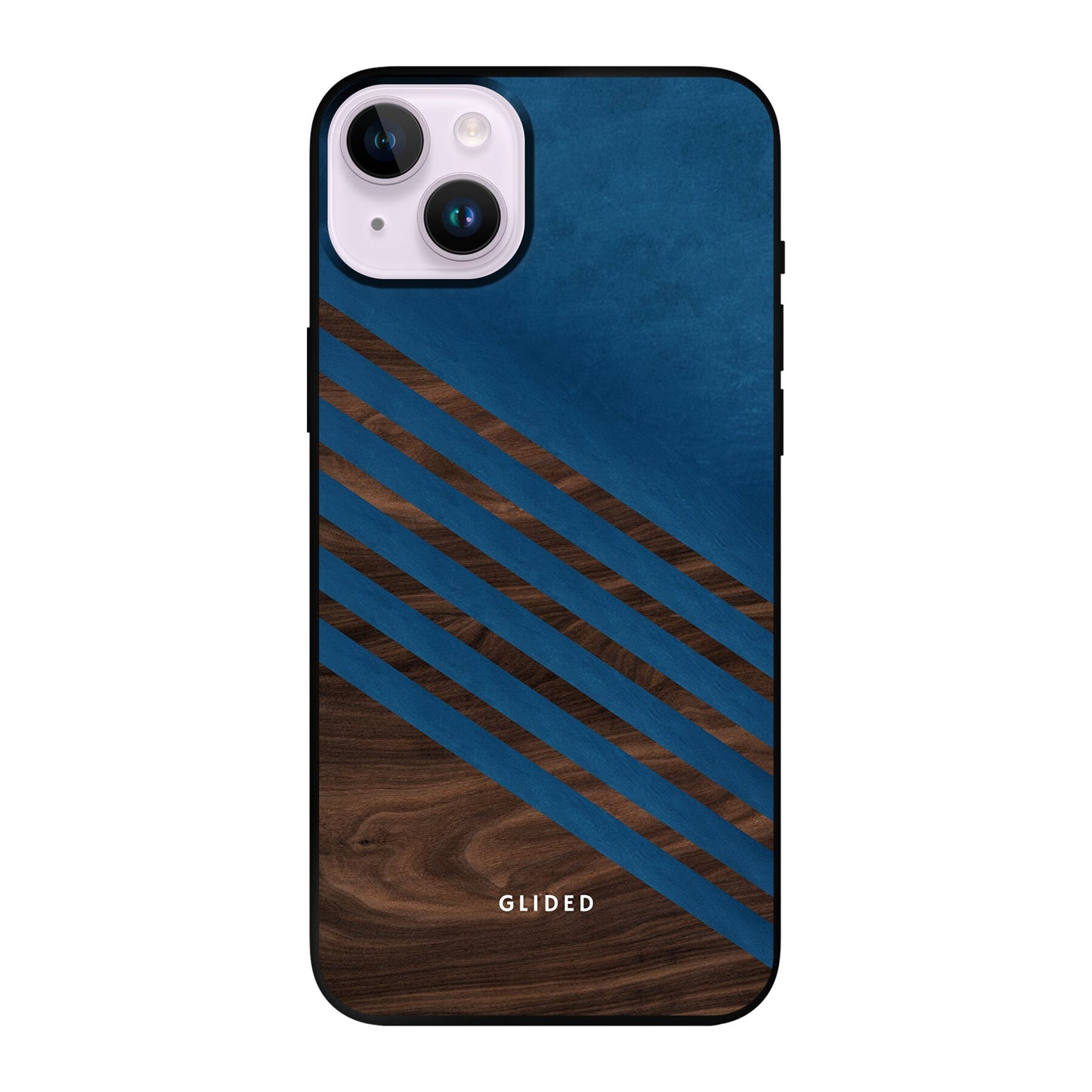 Blue Wood - iPhone 14 Plus Handyhülle Soft case