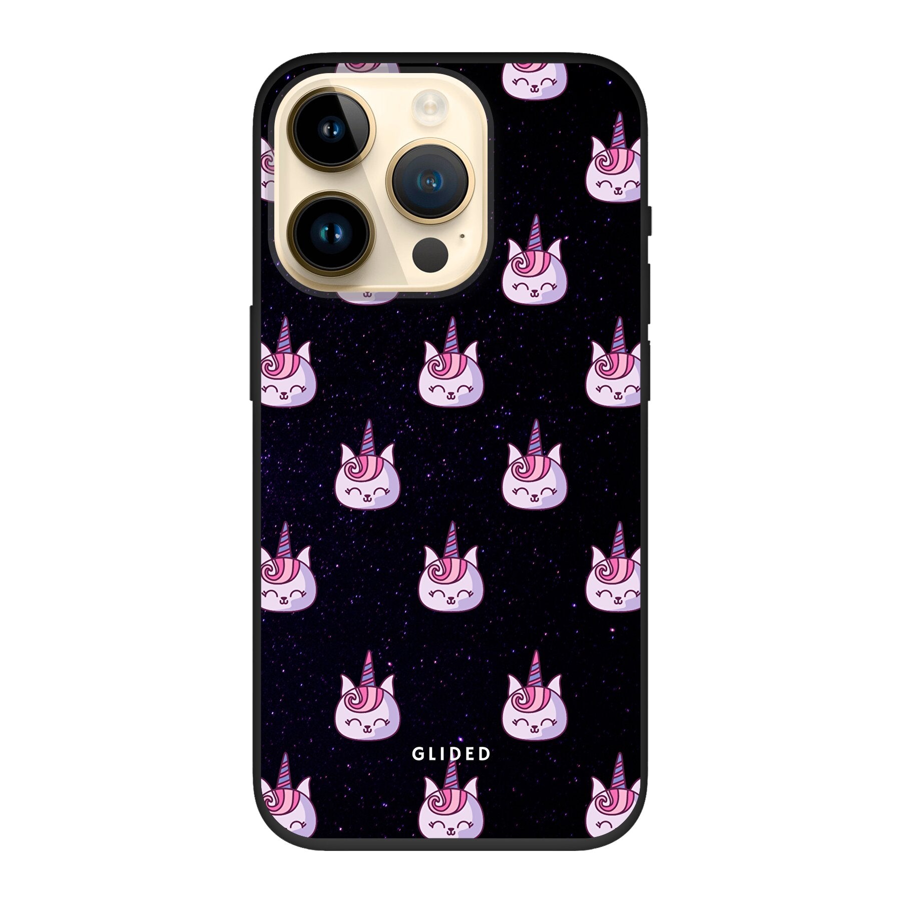 Unicorn Meow - iPhone 14 Pro Handyhülle Biologisch Abbaubar