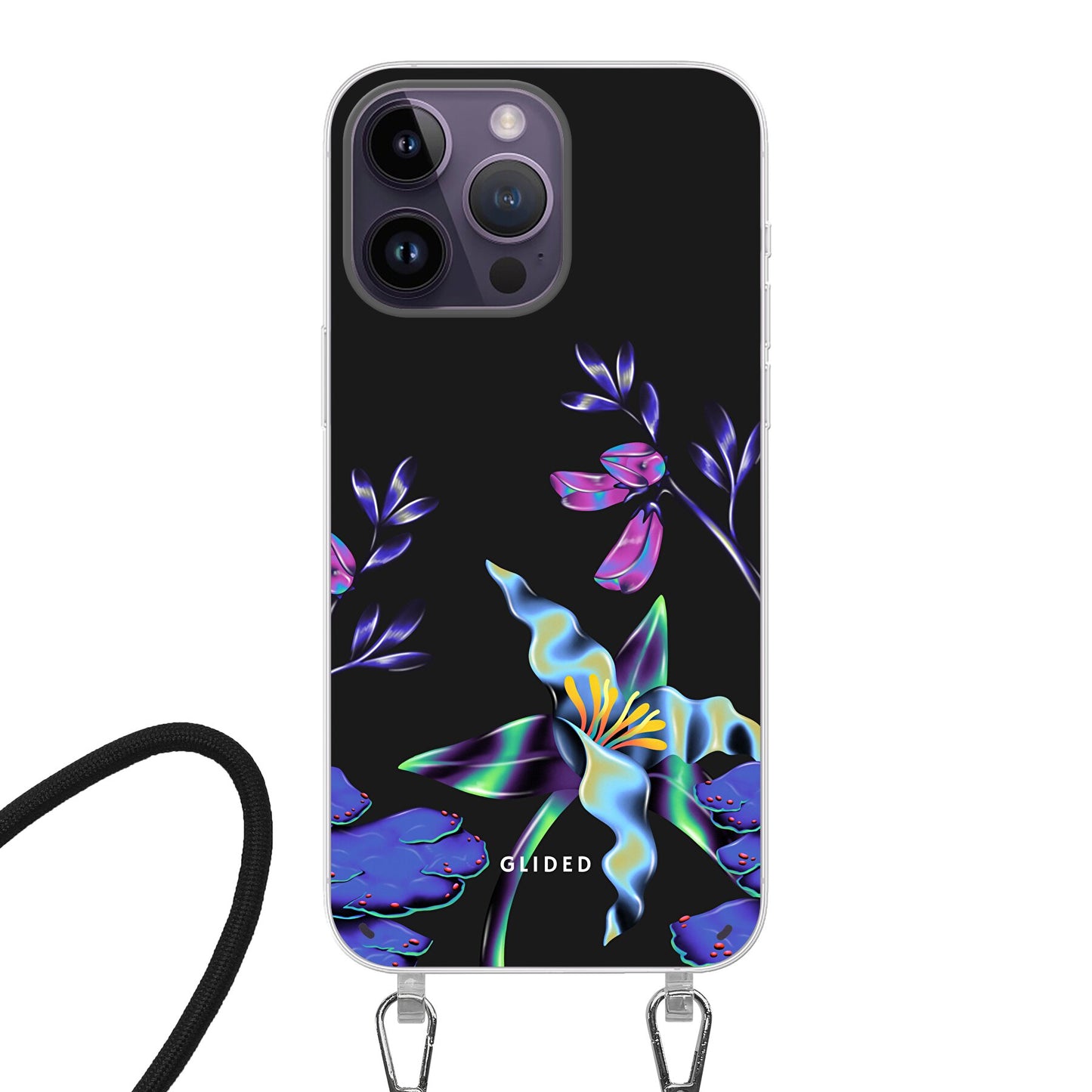 Special Flower - iPhone 14 Pro Handyhülle Crossbody case mit Band