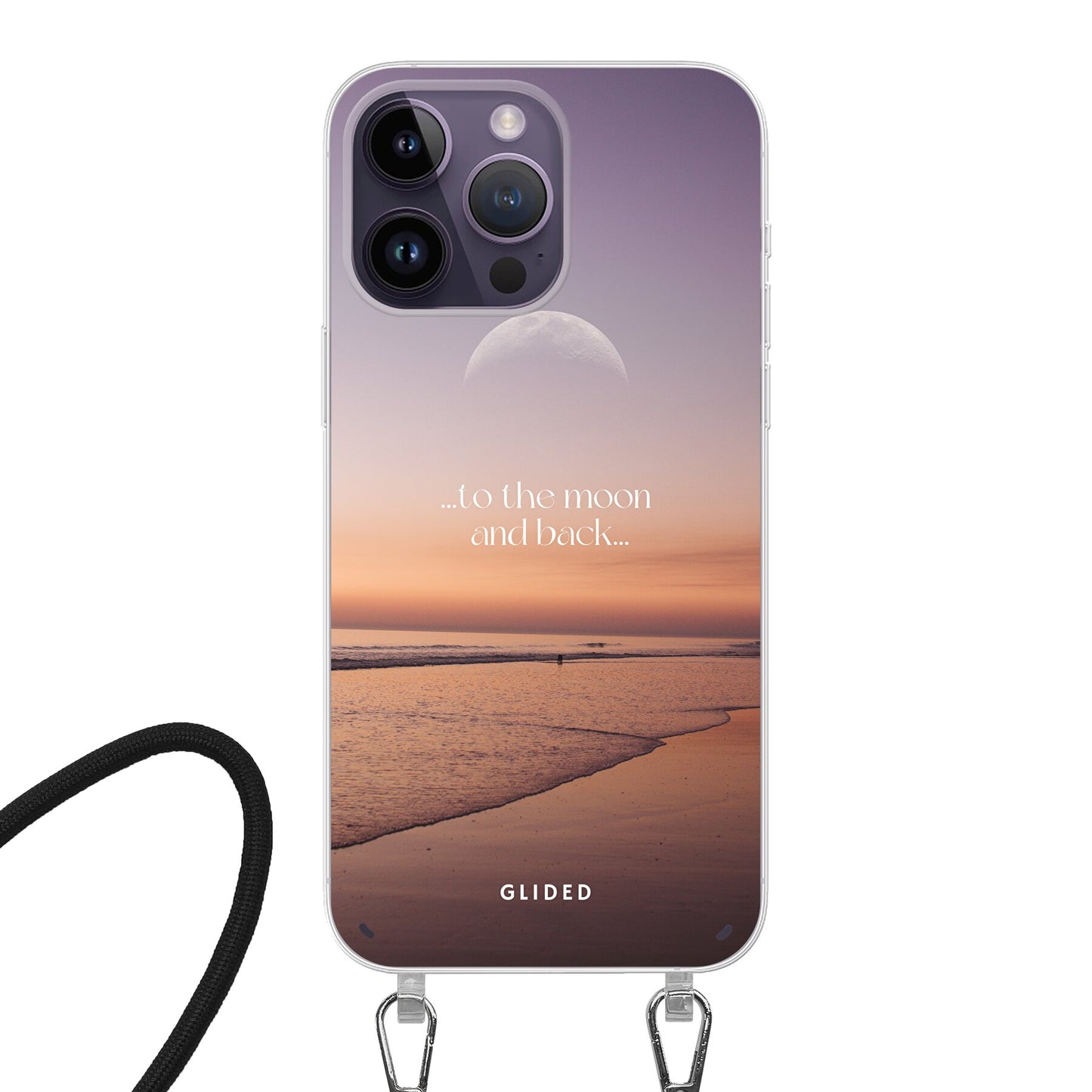 To the Moon - iPhone 14 Pro - Crossbody case mit Band