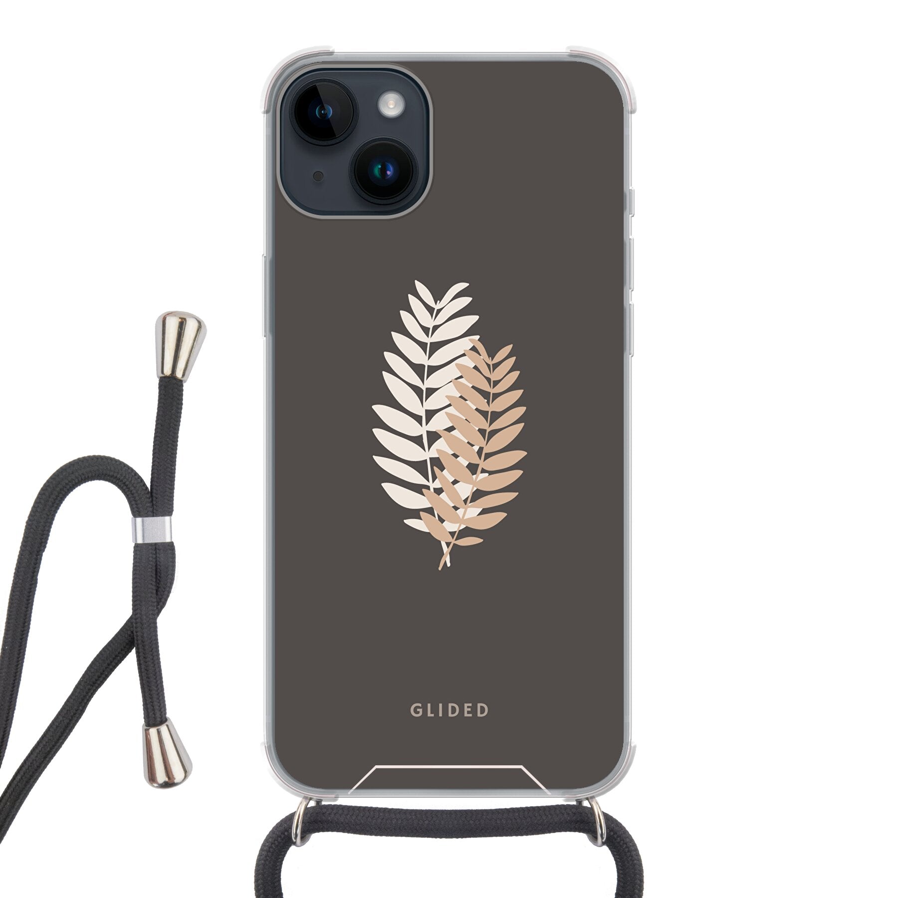 Florage - iPhone 14 Pro Handyhülle Crossbody case mit Band