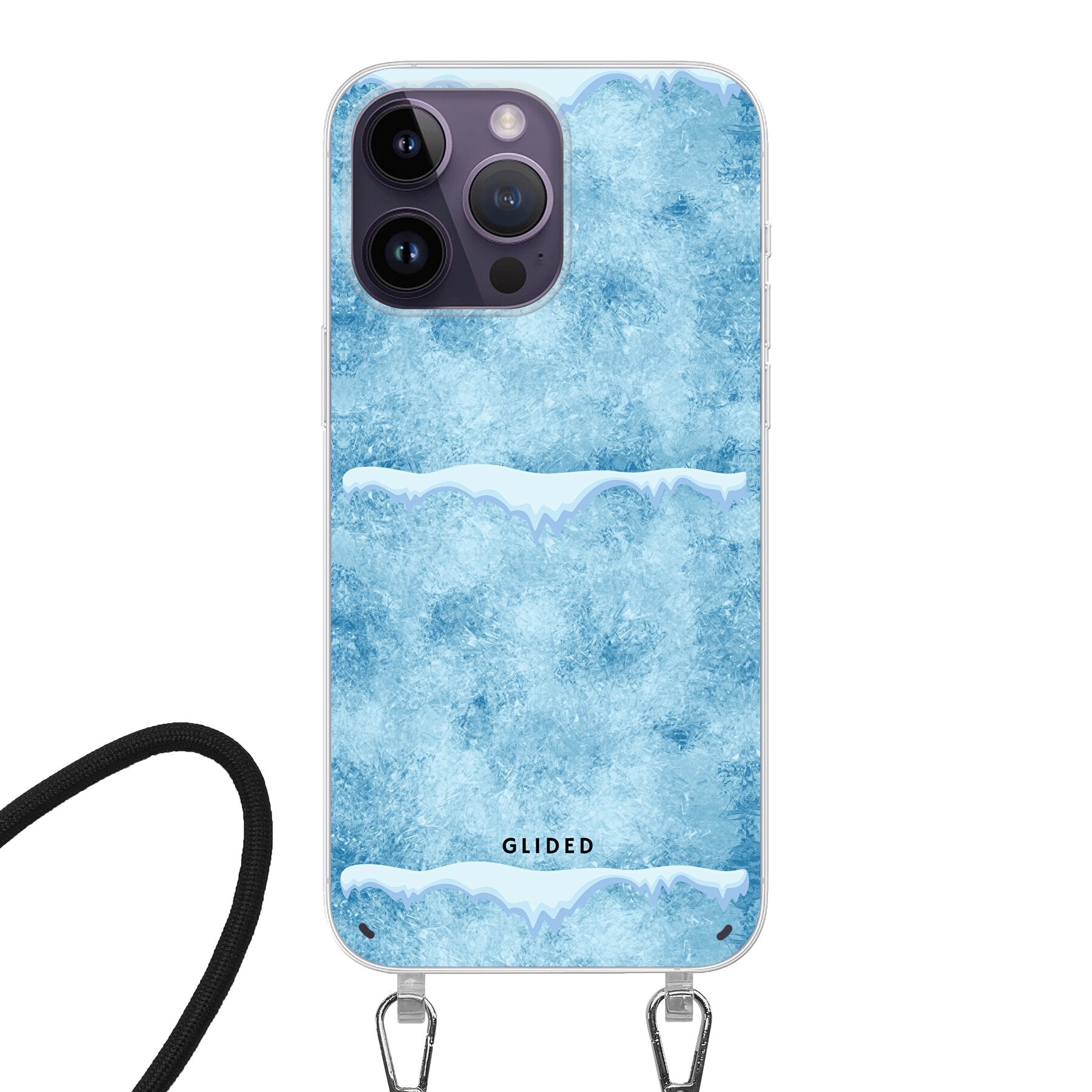 Ice Time - iPhone 14 Pro Handyhülle Crossbody case mit Band